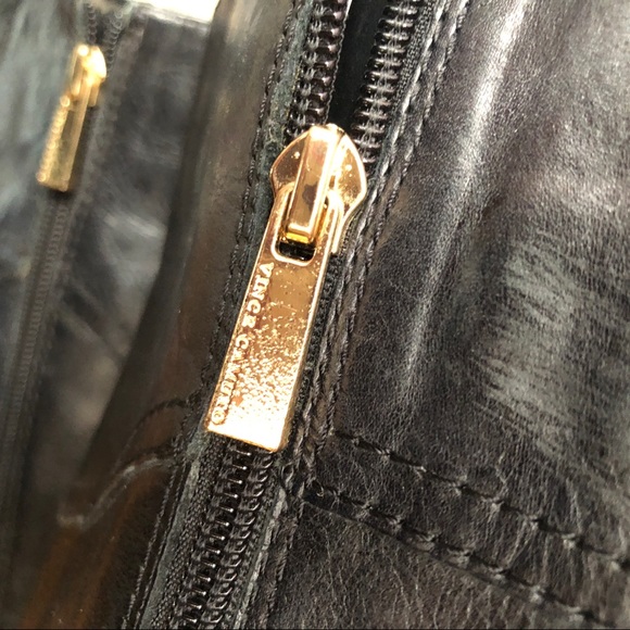 Vince Camuto Finella Black Leather Zip Knee Boots - Picture 6 of 10